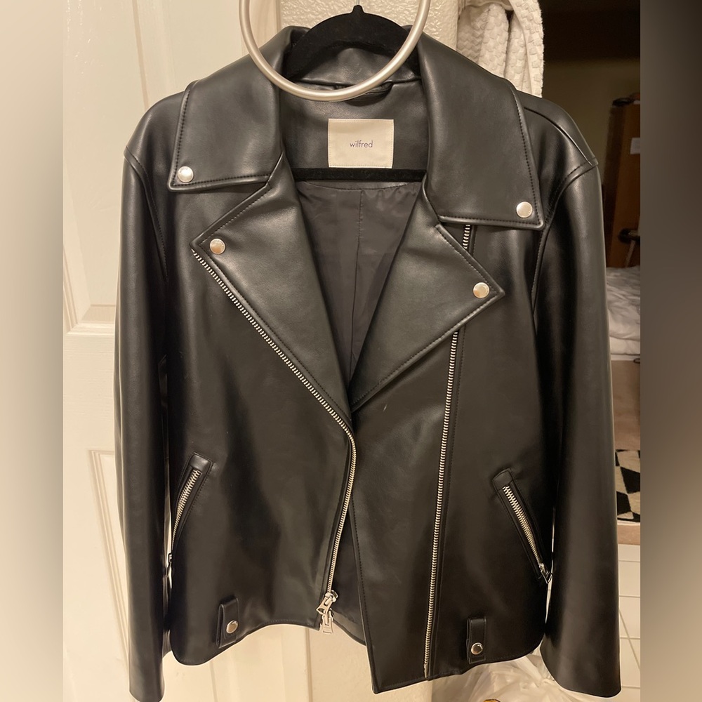 Oversized Leather Jacket